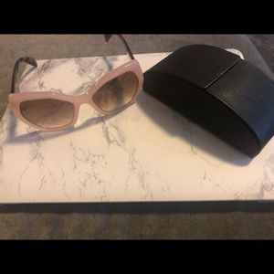 Prada Pink Frame Sunglasses